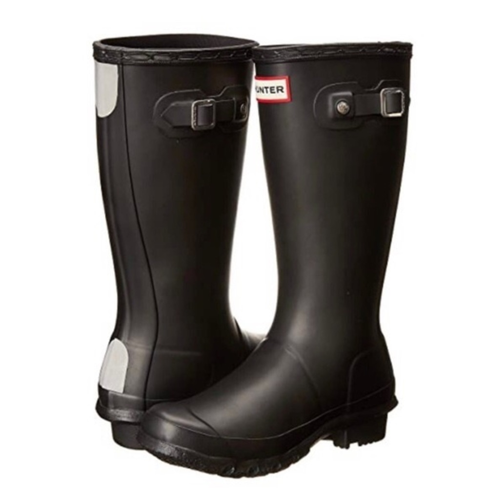 Hunter Tall Black Kids Rain Boots Big Kids Size 5, Big Boys Size 4 US 4B/5G